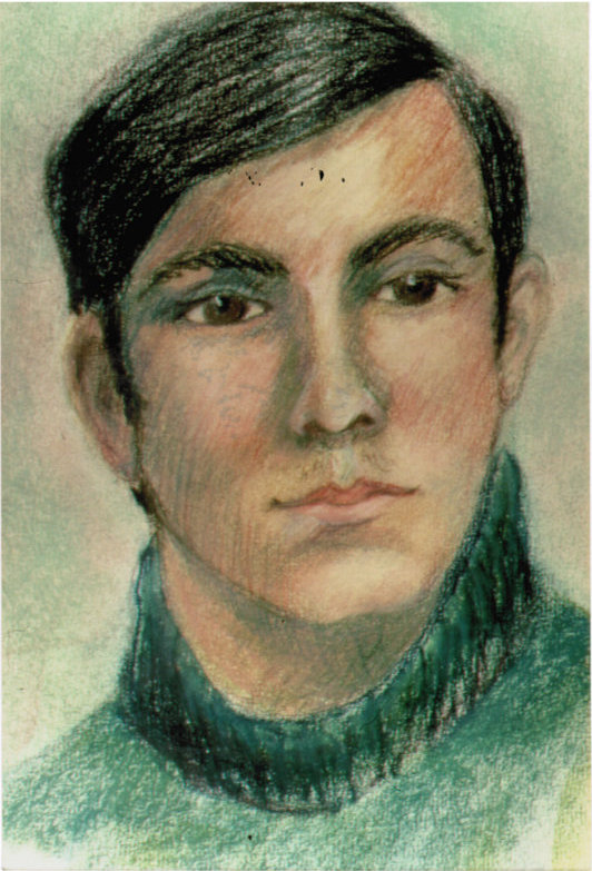Lee Franclemont, portrait of Donny Stringham, 1963, pastel/pencil on paper. Photo credit John FN Franclemont.