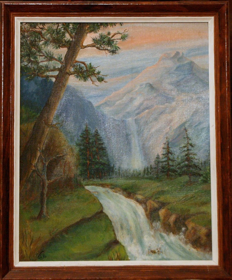 Lee Franclemont, 'Bright Heaven and Cool Earth', 1969, oil on board. Photo credit Kelise Franclemont. 