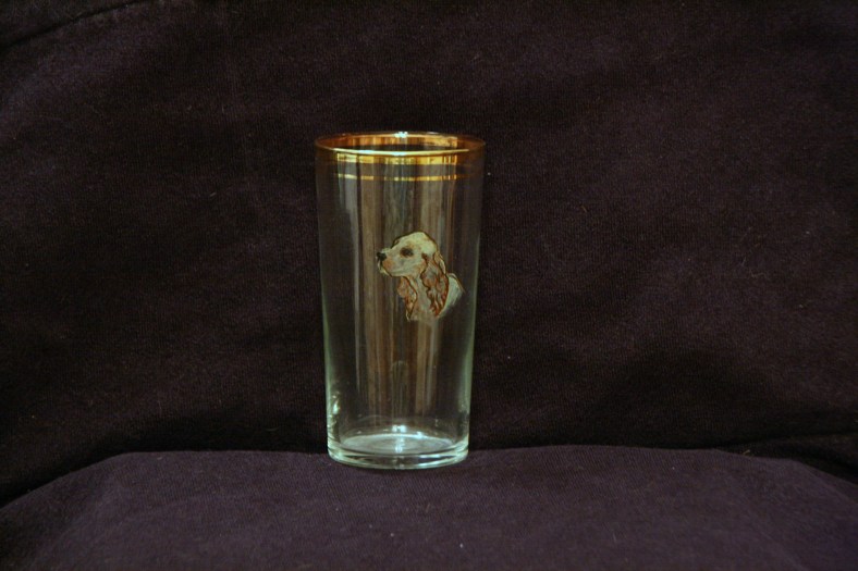 Lee Franclemont, hand-painted glass tumblers, 1960s. Photo credit Kelise Franclemont.