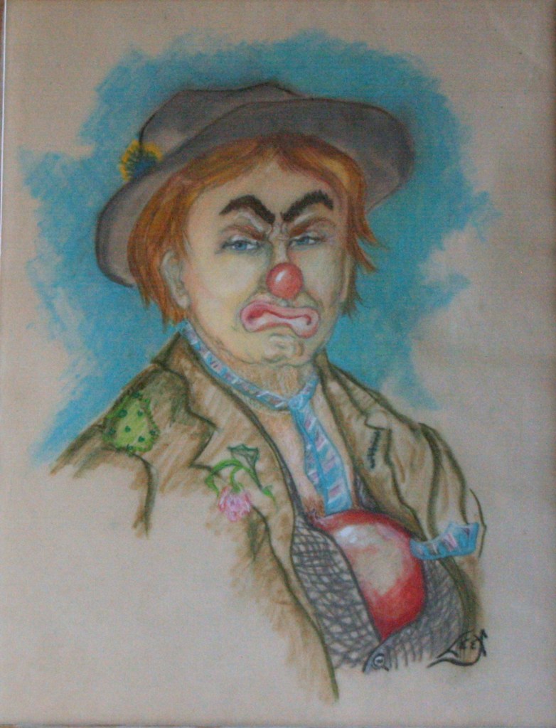 Lee Franclemont, 'Oh yeah? Sez who!?', 1969, pastel on paper. Photo credit Kelise Franclemont. Private collection.