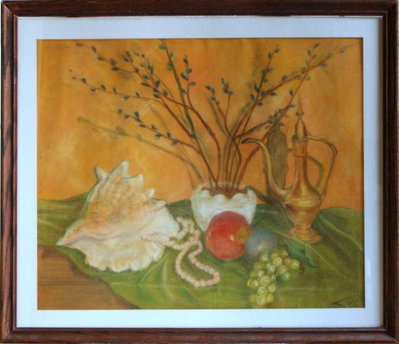 Lee Franclemont, untitled (still life), 1969, pastel on paper. Photo credit Kelise Franclemont. Private collection.