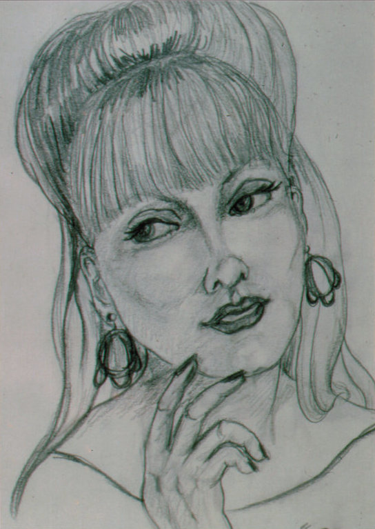 Lee Franclemont, 'Lisette', 1960-70s, pencil on paper. Photo credit John FN Franclemont.