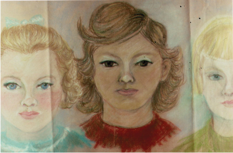 Lee Franclemont, portrait study (Cindy Stephans, Darlene Bouduin, Tammy Fulcomer), 1965-66. Photo credit John FN Franclemont.